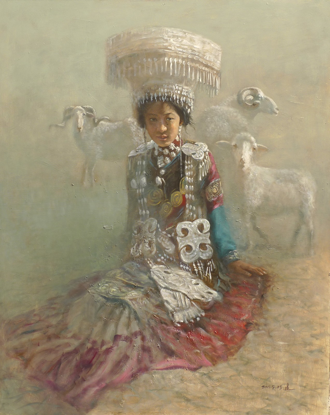 坐福的新娘162X130CM.jpg